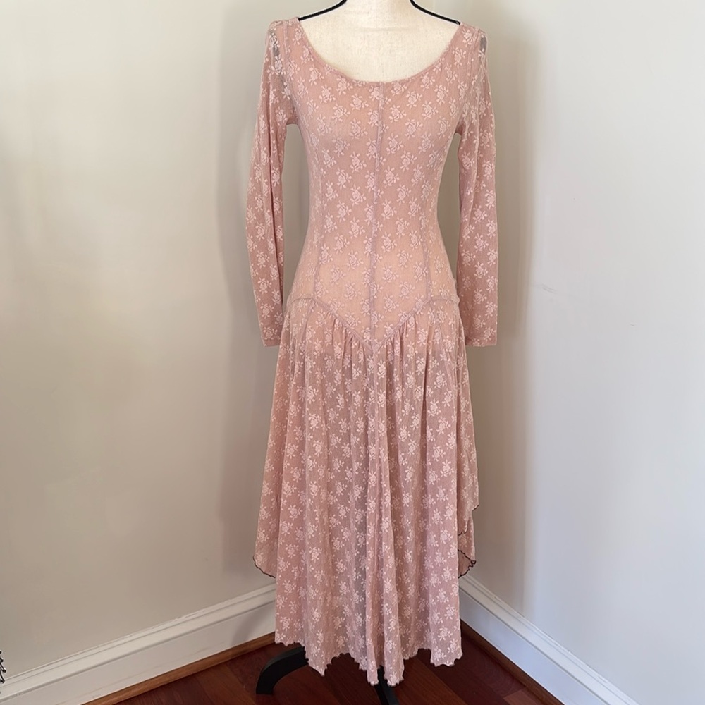 Free People Blush Asymmetrical Dress